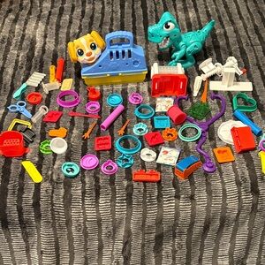 Colorful Kids Toy Set with Dinosaur and Accessories